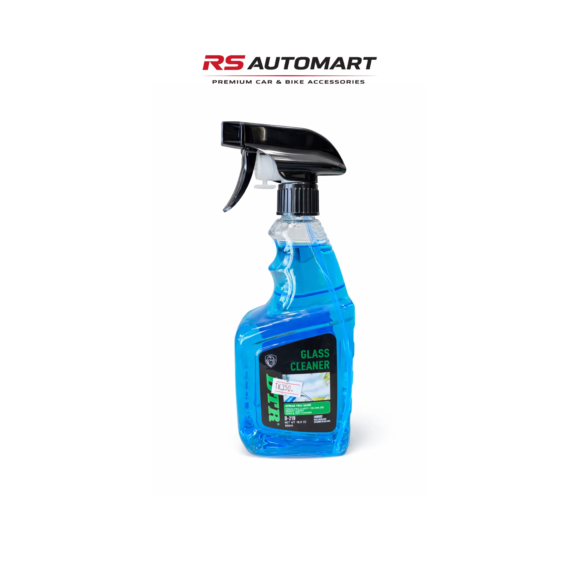 DTR Glass Cleaner Spray – Streak Free (500ml)